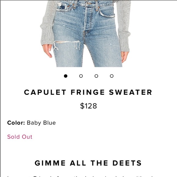 Lovers friends capulet fringe off shoulder sweater - Picture 11 of 13